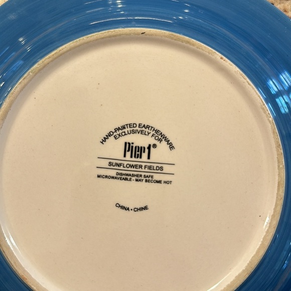 Pier 1 🌻 EUC Sunflower Fields Salad Plates - 1 plate listing Very Gently Used! - Picture 6 of 7